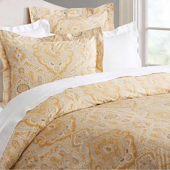Pottery Barn Bedding Pottery Barn Viola Paisley Print Cotton Duvet